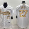 MLB Braves 27 Riley White 2022 All-Star Nike Cool Base Men Jersey