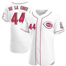 MLB Reds 44 Elly De La Cruz  White Nike Flexbase Men Jersey