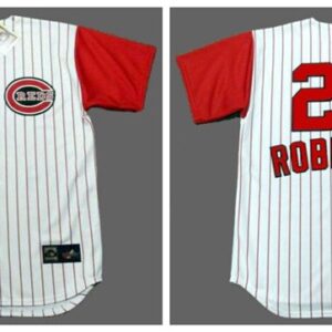 MLB Reds 20 Frank Robinson White 1960's Throwback Men Jersey
