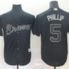 MLB Braves 5 Freddie Freeman Phillip Black 2019 Players Weekend Player Men Jersey