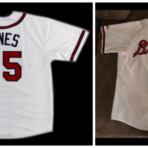 MLB Braves 25 Andruw Jones White Cool Base Men Jersey