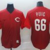 MLB Reds 66 Yasiel Puig Red Drift Fashion Men Jersey