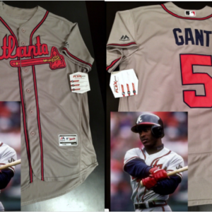 MLB Atlanta braves 5 Ron Gant Gray Cool Base Men Jersey