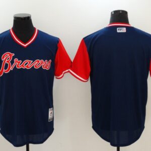 MLB Braves Navy 2018 Players' Weekend Authentic Men Jersey