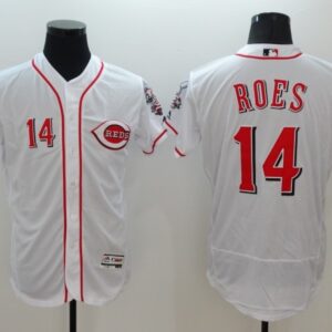 MLB Reds 14 Pete Rose White Flexbase Men Jersey