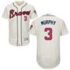 MLB Braves 3 Dale Murphy Cream Flexbase Men Jersey