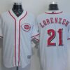 MLB Reds 21 Michael Lorenzen White New Cool Base Men Jersey