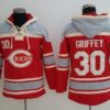 MLB Reds 30 Ken Griffey Red Men Sweatshirt
