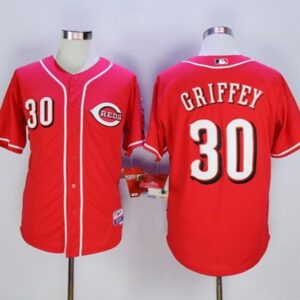 MLB Reds 30 Ken Griffey Red Cool Base Men Jersey