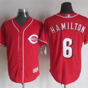 MLB Reds 6 Billy Hamilton Red New Cool Base Men Jersey