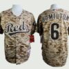 MLB Reds 6 Billy Hamilton Camo Alternate Cool Base Men Jersey