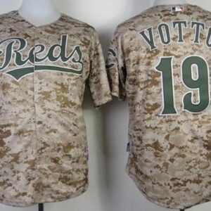 MLB Reds 19 Joey Votto Camo Alternate Cool Base Men Jersey