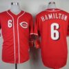 MLB Reds 6 Billy Hamilton Red Cool Base Men Jersey
