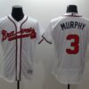 MLB Braves 3 Dale Murphy White Flexbase Men Jersey