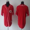 MLB Reds Blank Red Cool Base Men Jersey