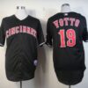 MLB Reds 19 Joey Votto Black Men Jersey