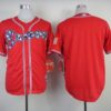 MLB Braves Blank Red Men Jersey