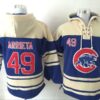 MLB Cubs 49 Jake Arrieta Blue Men Sweatshirt