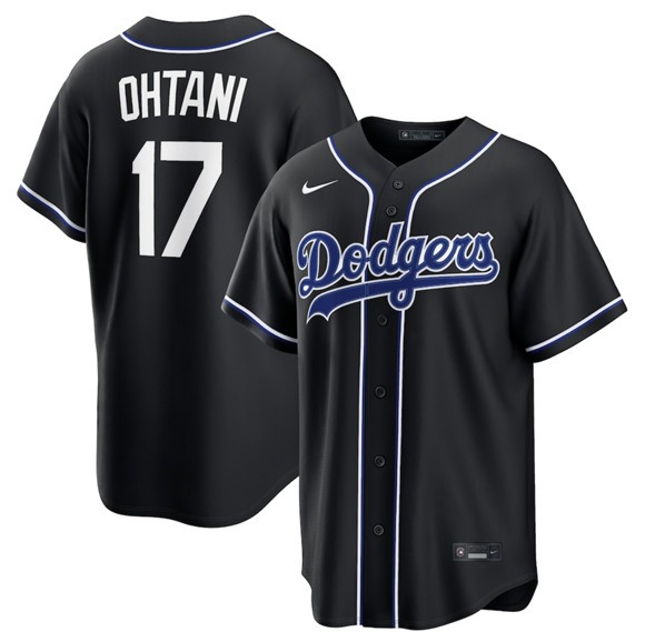 Los Angeles Dodgers 17 Shohei Ohtani 2026 Black Out Cool Base Men Jersey