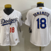 Los Angeles Dodgers 18 Yamamoto 2026 White Gold Champion Cool Base Youth Jersey