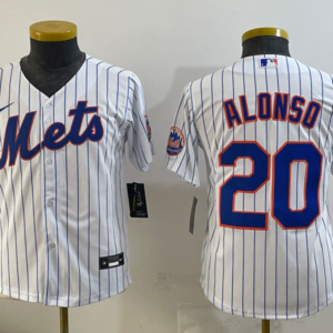 MLB Mets 20 Pete Alonso White Nike Cool Base Youth Jersey