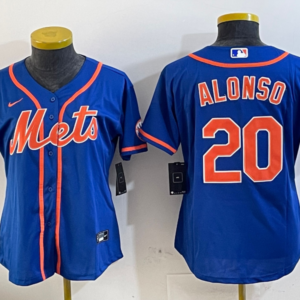 MLB Mets 20 Pete Alonso Blue Nike Cool Base Youth Jersey