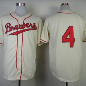 MLB Brewers 4 Paul Molitor White 1948 Turn Back The Clock Men Jersey