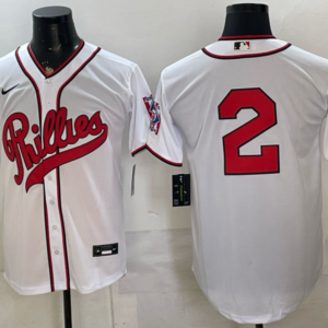 Philadelphia Phillies 2 White Men Jersey