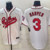 Philadelphia Phillies 3 Harper White Men Jersey (2)