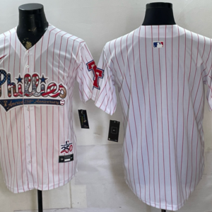 Philadelphia Phillies Blank White USA 250 Fourth of July Men Jersey
