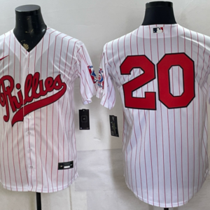 Philadelphia Phillies 20 Mike Schmidt White Throwback Men Jersey