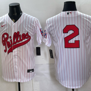 Philadelphia Phillies 2 Crawford  White Throwback Men Jersey