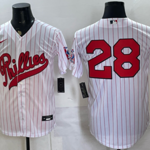 Philadelphia Phillies 28 Alec Bohm White Throwback Men Jersey