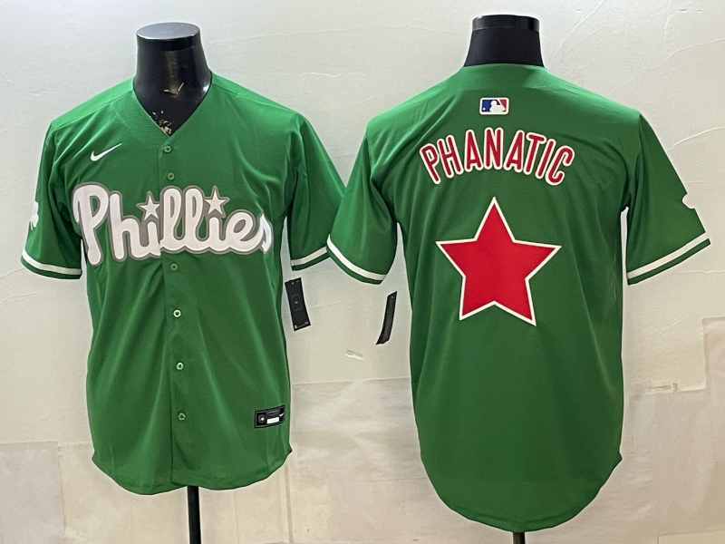 Philadelphia Phillies Blank Green Cool Base Men Jersey