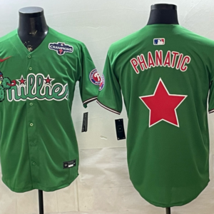 Philadelphia Phillies Blank Star Green Cool Base Men Jersey
