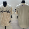 MLB Phillies Blank Cream Nike Cool Base Men Jersey