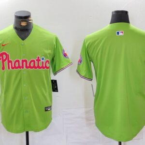 MLB Phillies Blank Green Nike Cool Base Men Jersey