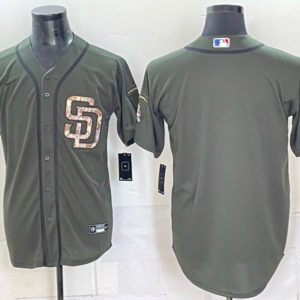 San Diego Padres Blank Olive Men Jersey