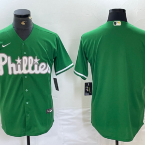 MLB Phillies Blank Green Nike Cool Base Men Jersey