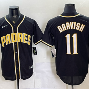 San Diego Padres 11 Yu Darvish 2026 Black Out Cool Base Men Jersey