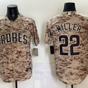 San Diego Padres 22 Miller Camo Cool Base Men Jersey
