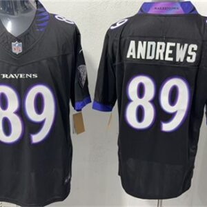 Baltimore Ravens 89 Mark Andrews Black 2026 New F.U.S.E. Vapor Limited Men Jersey