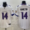 Baltimore Ravens 14 Kyle Hamilton White 2026 New F.U.S.E. Vapor Limited Men Jersey