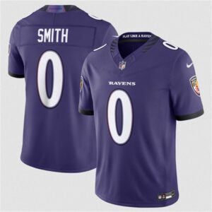 Baltimore Ravens 0 Roquan Smith Purple 2026 New F.U.S.E. Vapor Limited Men Jersey