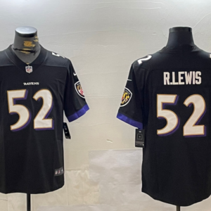 Nike Ravens 52 Ray Lewis Black Vapor Limited Men Jersey