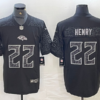 Nike Ravens 22 Derrick Henry Black Reflective Vapor Limited Men Jersey