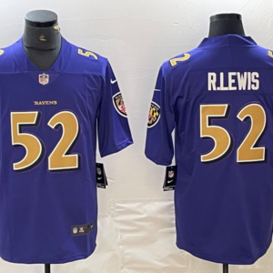 Nike Ravens 52 Ray Lewis Purple Vapor Untouchable Limited Men Jersey