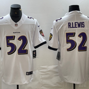 Nike Ravens 52 Ray Lewis White Vapor Untouchable Limited Men Jersey