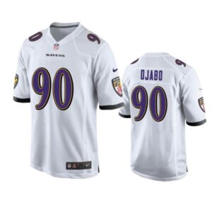 Ravens 90 David Ojabo White 2022 Draft Vapor Untouchable Limited Men Jersey