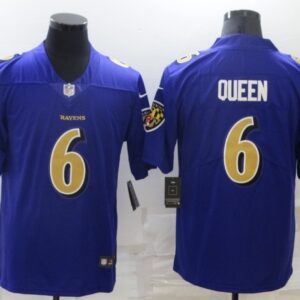 Nike Ravens 6 QUEEN Purple Color Rush Limited Men Jersey